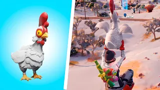 Зимний Фестиваль  Пролетите с курицей  Fortnite