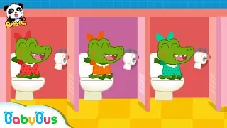 Five Crocodiles Wanna Go to Toilet | Potty Training for Kids | Restroom Safety Tips | BabyBus