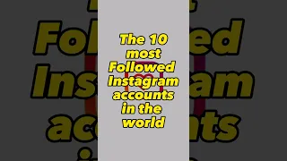 Top 10 most Followed instagram accounts in the world🌏 #shorts #youtubeshorts #youtube #youtuber