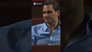 Roger Federer Watches The Shanghai Final 😎