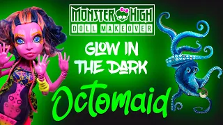 GLOW IN THE DARK OCTOPUS MERMAID / CECAELIA / Monster High Doll Repaint by Poppen Atelier