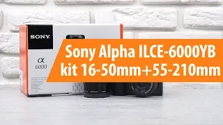 Распаковка компактного фотоаппарата Sony Alpha ILCE-6000YB kit / Unboxing Sony Alpha ILCE-6000YB kit