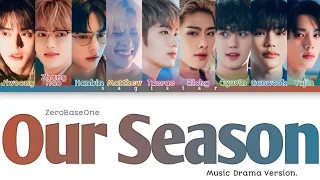 ZEROBASEONE (제로베이스원) - 'Our Season' (Music Drama Ver.) lyrics (color coded lyrics)
