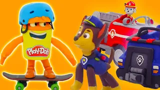 Play Doh Videos | Paw Patrol Rescue Rides! | Stop Motion | Play-Doh Official