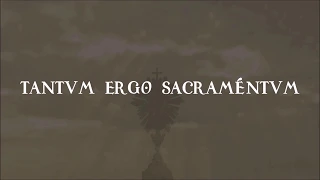 “Tantum Ergo Sacramentum”  - Therefore so great a Sacrament - In Latin and English