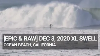 XL SWELL at Ocean Beach San Francisco | Dec 3, 2020! [EPIC & RAW]