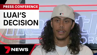 Full press conference: Jarome Luai to join Wests Tigers on $6 million deal | 7 News Australia