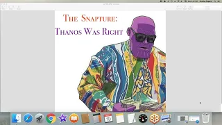 The Snapture: Thanos Was Right By Aseer The Duke Of Tiers