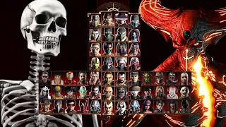 Mortal Kombat 9 - SKELETON & SHINNOK MKX - Expert Tag Ladder - Gameplay @(1080p) - 60ᶠᵖˢ ✔