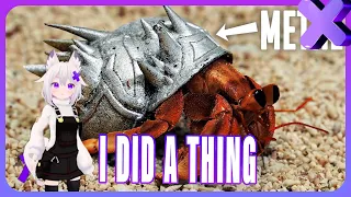Filian Reacts to 'I made a tiny suit of armor for a hermit crab' by I did a thing