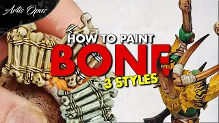 HOW TO PAINT BONE: Contrast, Shade, and Drybrush