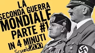 Noccioline #9 - La SECONDA GUERRA MONDIALE Parte 1- in 4 MINUTI #ScuolaZoo