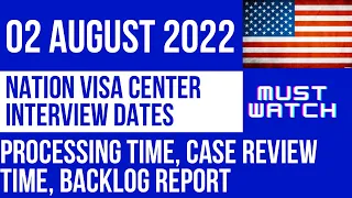 NVC interview dates|| Processing Time| Visa Backlog Report 2022