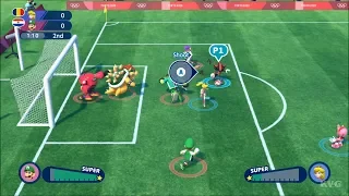 Mario & Sonic at the Olympic Games Tokyo 2020 - Football Gameplay (Nintendo Switch HD) [1080p60FPS]