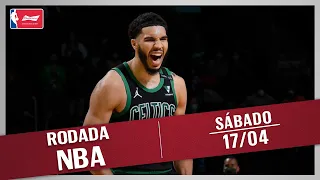 RODADA NBA 17/04 - TATUM X CURRY, VITÓRIA DOS LAKERS, TOP 10 E MAIS!