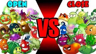 Team OPEN MOUTH vs CLOSE MOUTH - Who Will Win? - PvZ 2 Team Plant vs Team Plant