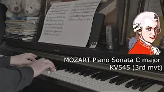 Mozart: Piano Sonata No.16 in C major, K545 (3rd mvt) Моцарт Соната До мажор (3 часть)