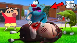 Did Oggy Killed Bob In GTA 5 | Oggy And Shinchan | Oggy Game | Gta 5 New