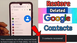 How to Restore Deleted Google Contacts Easily in 2024