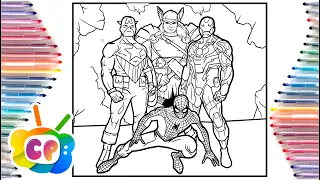 Spider-man coloring pages / Spider-man drawing / Spiderman coloring