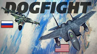 Heavyweight Fighters | East Vs West | F-15 Eagle Vs Su-27 Flanker Dogfight  | DCS |