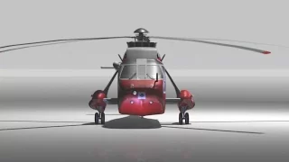 3D Model  Sikorsky Sea King Helicopter - Marine One   at 3DExport.com