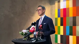 Presidentti Stubb ja suomalaiset toimittajat Berliinissä