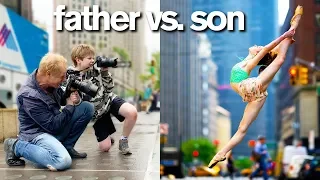 Instagram Controls Father vs. Son Photo Challenge *Embarrassing Consequence*