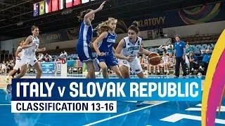 Italy v Slovak Republic - Classification 13-16 - 2014 FIBA U17 World Championship for women