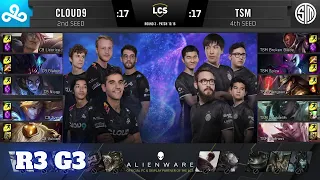 Cloud 9 vs TSM - Game 3 | Round 3 Playoffs S10 LCS Summer 2020 | C9 vs TSM G3