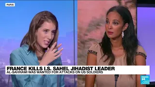 Niagalé Bagayoko on France 24 English, as France kills IS Sahel jihadist leader