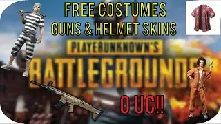 How To Get Free CLOTHES, GUNS & HELMET SKINS In PUBG MOBILE For 0 UC!!!