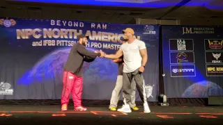 Nathan De Asha and Raymont Edmonds guest pose at 2018 NPC North Americans