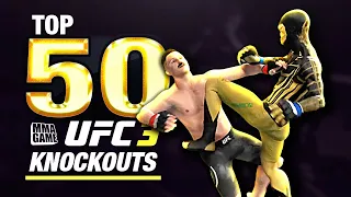 EA SPORTS UFC 3 - TOP 50 UFC 3 KNOCKOUTS - Community KO Video ep. 15