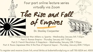 Rise of Empires - Russo-Japanese War & Rise of Imperial Japan - Dr Stanley Carpenter - Jan 20 2022