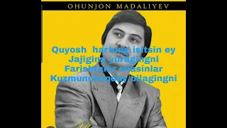 Ohunjon Madaleyev Javohirim Karaoke