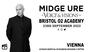 Midge Ure LIVE 'Vienna' on the 'Voice & Visions' Tour O2 Academy Bristol on 23rd September 2022