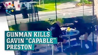 Terrifying moment gunman shoots Gavin "Capable" Preston