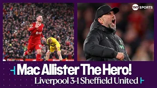 Jürgen Klopp FIST PUMPS Anfield crowd as Alexis Mac Allister screamer sends Liverpool 🔝