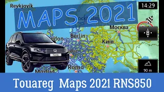 Navigation update maps 2021 for Volkswagen Touareg RNS850