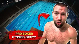 PRO BOXER TRIES the HIGHEST TOWER | UFC vs DIVING in swimming pool