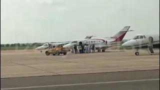 The private jets that conveyed guests who attended Yusuf Buhari's wedding