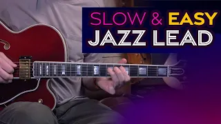 Slow Bluesy, Jazz Lead Guitar Lesson - Easy to Play - (Hint: Use the Pentatonic Scales) EP460