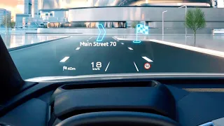 Audi Q4 e tron 2021 - CRAZY new AUGMENTED reality HEAD-UP display (70-inch)