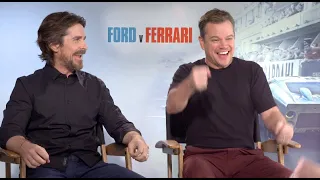 FORD v FERRARI interviews - Matt Damon, Christian Bale, James Mangold, Jon Bernthal, Tracy Letts