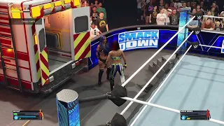 EPIC AMBULANCE MATCH WITH BAYLEY VS SASHA BANKS PART 3