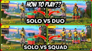 How to play solo Vs squad in pubg mobile lite|how to play solo Vs dou in pubg lite|3 Vs squad