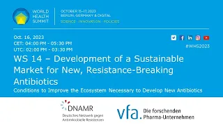 WS 14 – Development of a Sustainable Market for New, Resistance-Breaking Antibiotics