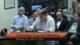 Montclair Town Council Meeting - June 21, 2022