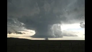 June 6, 2018 Laramie, Wyoming Gorgeous Tornadic Supercell